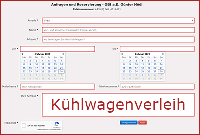Kühlwagenverleih